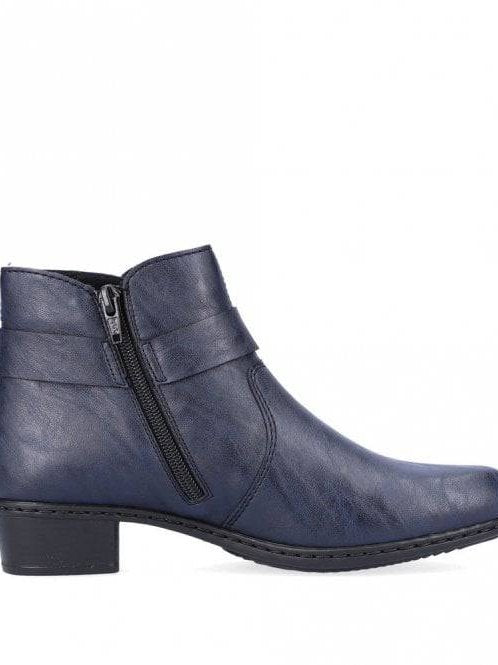 rieker navy ankle boots