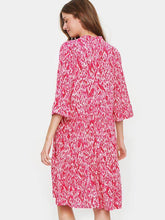 Load image into Gallery viewer, Saint Tropez Eda Elbow Fluted Sleeve Tiered Printed Dress - Boutique on the Green