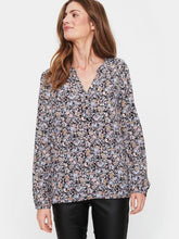 Load image into Gallery viewer, Saint Tropez Eda Long Sleeve Open Collar Printed Shirt - Boutique on the Green