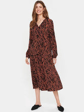 Load image into Gallery viewer, Saint Tropez Eda Long Sleeve Open Collar Printed Shirt - Boutique on the Green