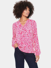 Load image into Gallery viewer, Saint Tropez Eda Long Sleeve Open Collar Printed Shirt - Boutique on the Green