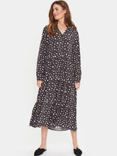 Load image into Gallery viewer, Saint Tropez Eda Long Sleeve Printed Tiered Maxi Dress - Boutique on the Green