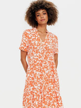 Load image into Gallery viewer, Saint Tropez Eda Tigerlily Floral Short Sleeve Tiered Printed Dress - Boutique on the Green