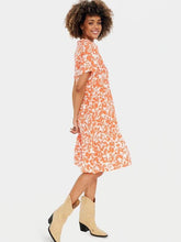 Load image into Gallery viewer, Saint Tropez Eda Tigerlily Floral Short Sleeve Tiered Printed Dress - Boutique on the Green