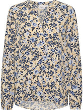 Load image into Gallery viewer, Saint Tropez Edasz Cream Backyard Floral Printed Long Sleeve Woven Shirt - Boutique on the Green