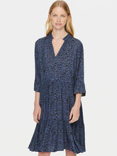Load image into Gallery viewer, Saint Tropez EdaSZ Printed Elbow Fluted Sleeve Woven Tiered Hem Dress - Boutique on the Green