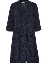 Load image into Gallery viewer, Saint Tropez EdaSZ Printed Elbow Fluted Sleeve Woven Tiered Hem Dress - Boutique on the Green