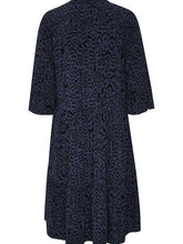 Load image into Gallery viewer, Saint Tropez EdaSZ Printed Elbow Fluted Sleeve Woven Tiered Hem Dress - Boutique on the Green