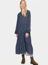 Load image into Gallery viewer, Saint Tropez EdaSZ Printed Long Sleeve Tiered Hem Woven Midi Dress - Boutique on the Green