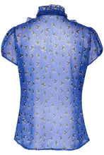 Load image into Gallery viewer, Saint Tropez LiljaSZ Printed Semi Sheer Multi Ruffle Front Button Through Woven Shirt Blouse - Boutique on the Green