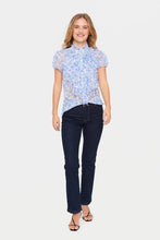 Load image into Gallery viewer, Saint Tropez LiljaSZ Printed Semi Sheer Multi Ruffle Front Woven Shirt Blouse - Boutique on the Green
