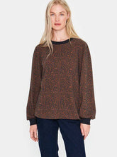 Load image into Gallery viewer, Saint Tropez Pen Leopard Print Jersey Stretch Sweatshirt - Boutique on the Green