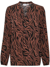 Load image into Gallery viewer, Saint Tropez Eda Long Sleeve Open Collar Printed Shirt - Boutique on the Green