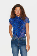 Load image into Gallery viewer, Saint Tropez LiljaSZ Printed Semi Sheer Multi Ruffle Front Button Through Woven Shirt Blouse - Boutique on the Green