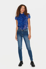 Load image into Gallery viewer, Saint Tropez LiljaSZ Printed Semi Sheer Multi Ruffle Front Button Through Woven Shirt Blouse - Boutique on the Green