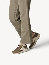 Load image into Gallery viewer, Tamaris Olive Combo Wedge Lace & Zip Up Trainer - Boutique on the Green