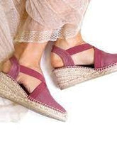 Load image into Gallery viewer, Toni Pons Ter Vegan Closed Toe Linen Wedge Espadrille - Boutique on the Green