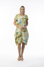 Load image into Gallery viewer, Orientique Amalfi Printed Short Sleeve Bubble Woven Dress 30186 - Boutique on the Green 
