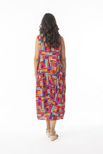 Load image into Gallery viewer, Orientique Peru Printed Organic Cotton Sleeveless Bubble Woven Dress 71599 - Boutique on the Green 
