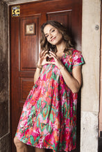 Load image into Gallery viewer, Orientique Sao Paulo Printed Easy Fit Organic Cotton Crinkle Woven Dress 30213 - Boutique on the Green 

