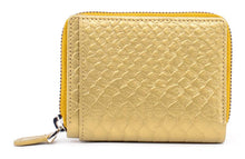 Load image into Gallery viewer, Small Leather Moc Croc Zip Around Purse - Boutique on the Green 
