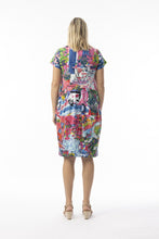 Load image into Gallery viewer, Orientique Scooter Printed Organic Cotton Short Sleeve Jersey Bubble Dress 20151S - Boutique on the Green 
