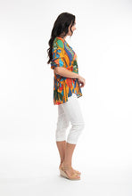 Load image into Gallery viewer, Orientique Niccosia Yellow Embellished Elbow Sleeve Woven Blouse - Boutique on the Green 
