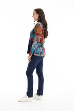 Load image into Gallery viewer, Orientique Billie Jean Patch Long Sleeve Jersey Top 62718 - Boutique on the Green 
