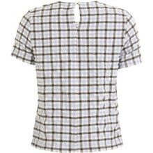 Load image into Gallery viewer, Gingham Print Stretch Blouse

