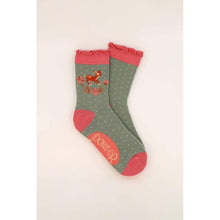 Load image into Gallery viewer, Powder Bamboo Vintage Fawn Ankle Socks - Boutique on the Green 
