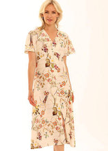 Load image into Gallery viewer, Pomodoro Botanical Print Linen Mix Midi Dress - Boutique on the Green 
