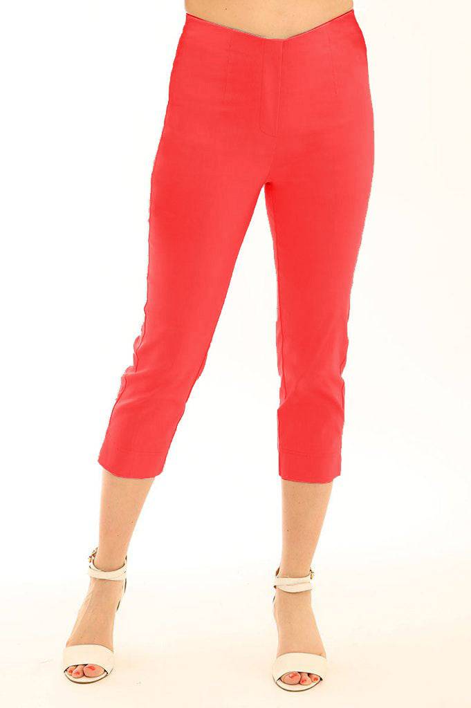 Pomodoro Stretch Bengaline Crop Trousers - Boutique on the Green 