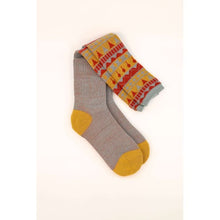 Load image into Gallery viewer, Powder Wool Mix Knitted Fair Isle Triangle Boot Socks - Boutique on the Green 
