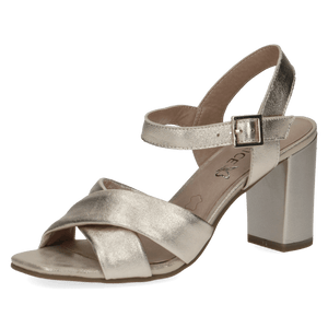 Caprice Soft Leather Cross Over Block Heeled Occasion Shoe - Boutique on the Green 