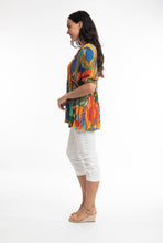 Load image into Gallery viewer, Orientique Niccosia Yellow Embellished Elbow Sleeve Woven Blouse - Boutique on the Green 
