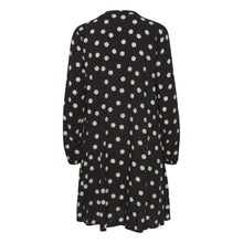 Load image into Gallery viewer, BYoung Josa Black &amp; White Polka Dot Long Sleeve Tunic Dress - Boutique on the Green 
