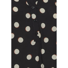 Load image into Gallery viewer, BYoung Josa Black &amp; White Polka Dot Long Sleeve Tunic Dress - Boutique on the Green 
