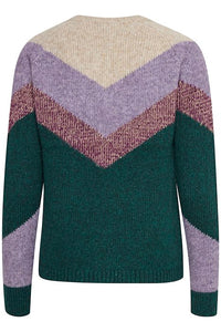 BYoung Oksana Chevron Pattern Wool Mix Knitted Jumper - Boutique on the Green 