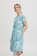 Load image into Gallery viewer, BYoung Joella Printed Short Sleeve Drawstring Waist Round Neck Tunic Style Dress - Boutique on the Green 
