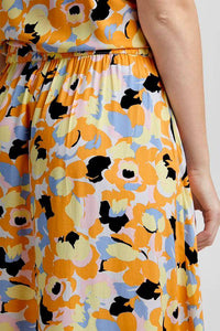BYoung Joella Printed Spun Viscose Midi Skirt