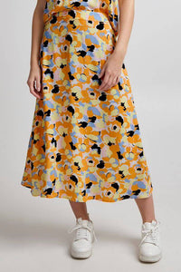 BYoung Joella Printed Spun Viscose Midi Skirt
