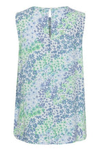 Load image into Gallery viewer, BYoung Joella Printed Woven Sleeveless Shell Top With Round Neck &amp; Front Pleats
