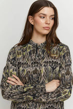 Load image into Gallery viewer, BYoung Josa Printed V-Neck &amp; Tie Long Sleeve Tunic Dress - Boutique on the Green 

