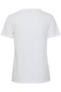 BYoung Salino V Neck Trim Detailed Pure Cotton Short Sleeve Jersey T-Shirt
