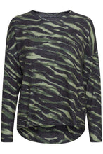Load image into Gallery viewer, BYoung Sky Print Batwing Long Sleeve Pullover
