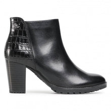 Load image into Gallery viewer, Caprice Croc Nappa Leather Platform Heeled Ankle Boot
