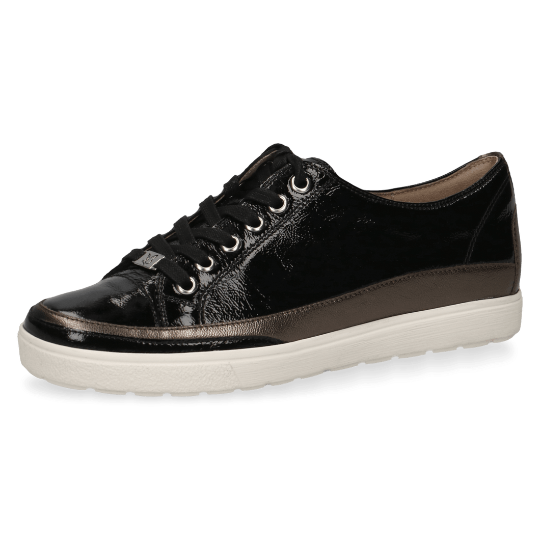 Caprice Leather Lace Up Pump Style Trainer With Contrasting Trim - Boutique on the Green 