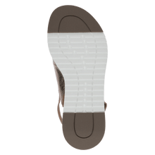 Load image into Gallery viewer, Caprice Leather Metallic Cross Over With Back Strap Sport Styling Sandal
