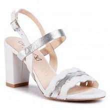 Load image into Gallery viewer, Caprice Leather Open Toe Block Heel Sandal
