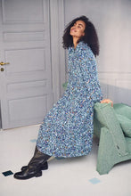 Load image into Gallery viewer, Saint Tropez EdaSZ Printed Long Sleeve Tiered Hem Woven Midi Dress - Boutique on the Green 
